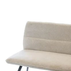 Giga Meubel Eetkamerbank Rechthoek - Beige Stof - 160x60x88cm - Harper Outlet