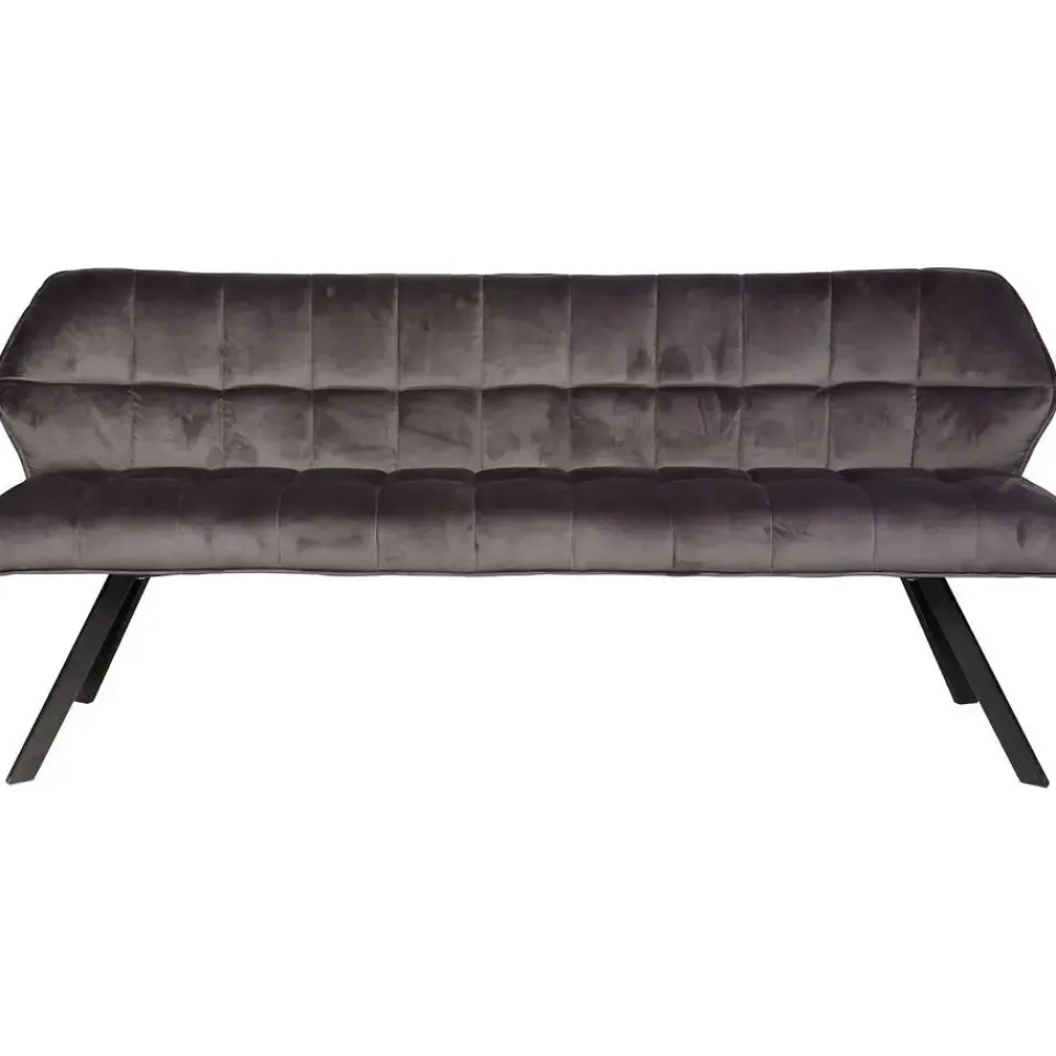 Emob Eetkamerbank Rilla 180cm velours - antraciet New