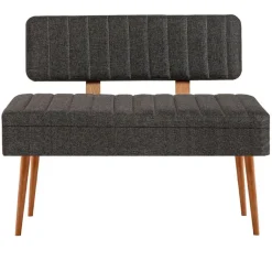 Emob Eetkamerbank Vina - 110x40x82cm - den/antraciet Online