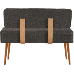 Emob Eetkamerbank Vina - 110x40x82cm - den/antraciet Online