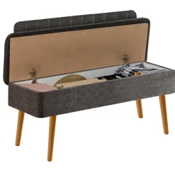 Emob Eetkamerbank Vina - 110x40x82cm - den/antraciet Online