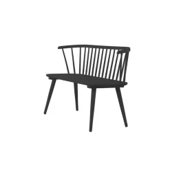 Fjôrd Eetkamerbank Zwart Rubberhout - 120x49x77cm - Bobby Hot