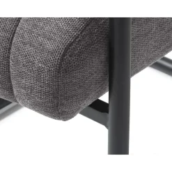 Giga Living Eetkamerstoel Stof Donkergrijs - Incl. Armleuning - Trout - Set van 2 New