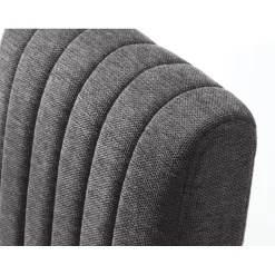 Giga Living Eetkamerstoel Stof Donkergrijs - Incl. Armleuning - Trout - Set van 2 New