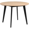 Leen Bakker Eetkamertafel Roxy - eiken/zwart - 76xØ105 cm Online