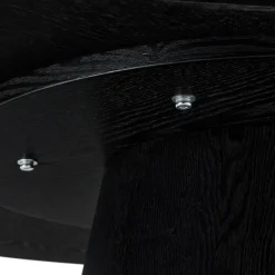 Giga Living EetkamertafelRond ø120cm - Zwart Eikenhout Clearance