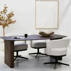 Giga Meubel Eettafel Deens Ovaal - Donkerbruin Mangohout - 200x100x75cm - Dai Online