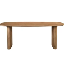 Giga Meubel Eettafel Deens Ovaal - Naturel Mangohout - 240x100x76cm - Juro Sale