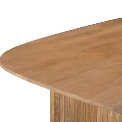 Giga Meubel Eettafel Deens Ovaal - Naturel Mangohout - 240x100x76cm - Juro Sale