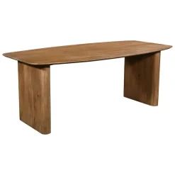 Giga Meubel Eettafel Deens Ovaal - Naturel Mangohout - 240x100x75cm - Dai Outlet