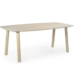 Giga Meubel Eettafel Deens Ovaal 170cm - Naturel Mangohout - Leone Discount