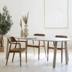 Giga Meubel Eettafel Deens Ovaal 170cm - Naturel Mangohout - Leone Discount