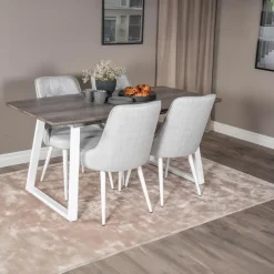 Fjôrd Eettafel Eiken Hout Uitschuifbaar - 160x85x75cm - Inca Best