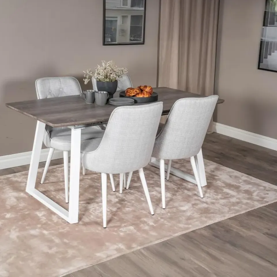 Fjôrd Eettafel Eiken Hout Uitschuifbaar - 160x85x75cm - Inca Best