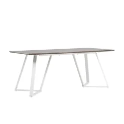 Fjôrd Eettafel Eiken Hout Wit - 180x90x75cm - Marina Hot