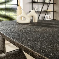 Giga Living Eettafel Grijs Staal - 215x105x77cm - Metallic New