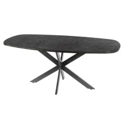 Giga Living Eettafel Grijs Staal - 180x90x77cm - Metallic Best