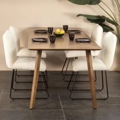 Giga Meubel Eettafel Mangohout - 200x90x76cm - Landelijk - Oslo Hot