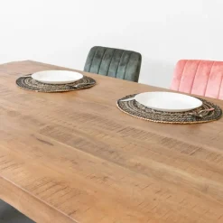 Giga Meubel Eettafel Mangohout - 300x100x76cm - Metaal - Duncan Outlet