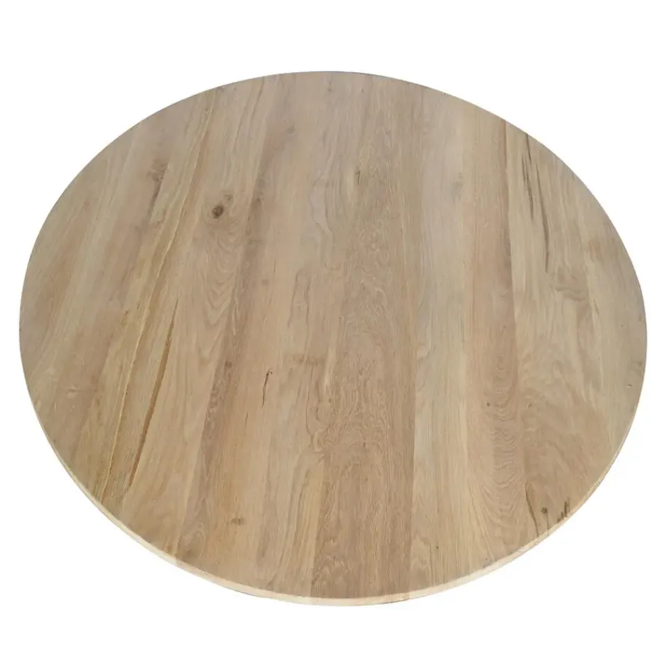 StarFurn Eettafel Naturel Hout - 130x130x76cm - Ferris Clearance