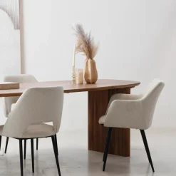 Giga Meubel Eettafel Naturel Mangohout - 4-6 Personen - 180x90x76cm - Aya Hot