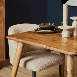 StarFurn Eettafel Naturel Mangohout - 90x90x76cm - Omaha Best