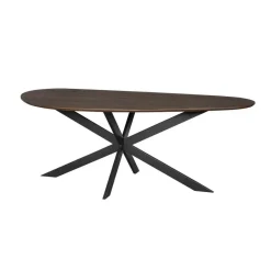 StarFurn Eettafel Organisch Bruin Eikenhout - 210x98x76cm - Cloud Hot