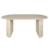 Giga Living Eettafel Ovaal - Travertin Beige - 180x90x77cm - Arch Hot
