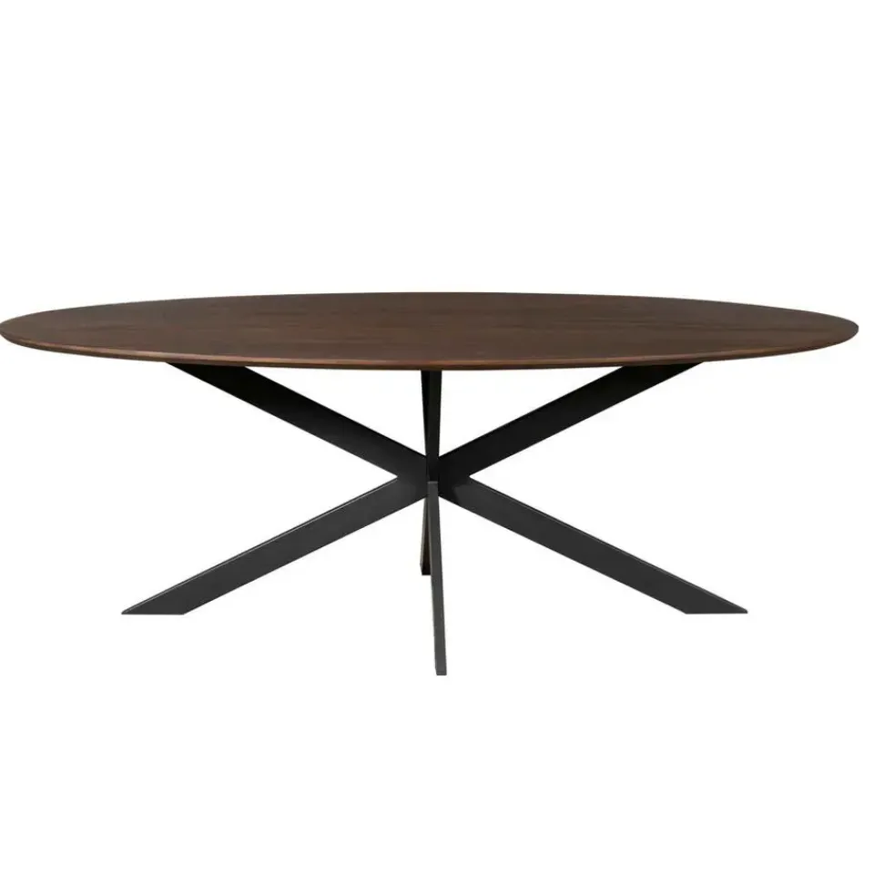 StarFurn Eettafel Ovaal Bruin Hout - 210x100x76cm - Ferris