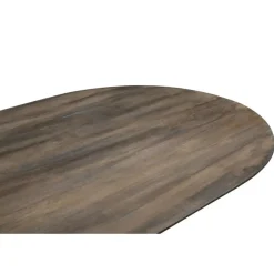 Giga Meubel Eettafel Ovaal 200cm - Bruin - Hout - Eettafel Ava