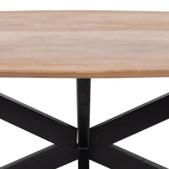 Giga Meubel Eettafel Ovaal 160cm - Naturel - Mangohout - Tafel Diamond Outlet