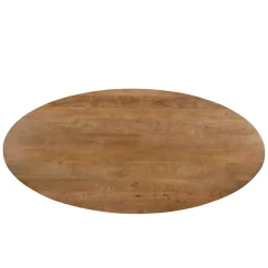Livingfurn Eettafel Ovaal 180cm - Naturel Mangohout - Matrix-poot - Jesper