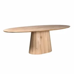 StarFurn Eettafel Ovaal Naturel Hout - 210x110x76cm - Riga Clearance