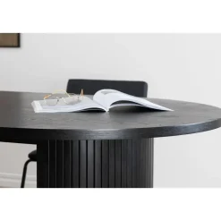 Fjôrd Eettafel Ovaal Zwart 200cm - Fineer - Scandinavisch Best