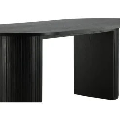 Fjôrd Eettafel Ovaal Zwart 200cm - Fineer - Scandinavisch Best