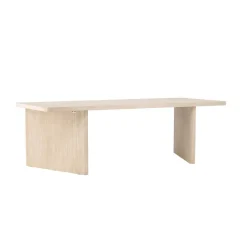 Fjôrd Eettafel Rechthoek - Beige MDF - 240x100x75cm - Skagen Clearance