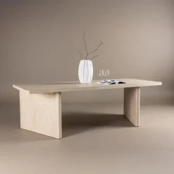 Fjôrd Eettafel Rechthoek - Beige MDF - 240x100x75cm - Skagen Clearance