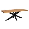 StarFurn Eettafel Rechthoek Naturel Hout - 240x100x76cm - Denver Best