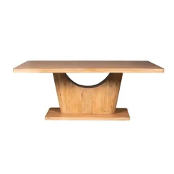 StarFurn Eettafel Rechthoek Naturel Hout - 200x110x76cm - Voco Sale