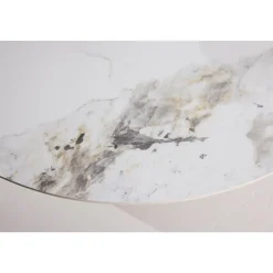 Fjôrd Eettafel Rond - Beige Steen - 110x110x75cm - Bootcut Clearance