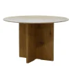 Giga Meubel Eettafel Rond - Marmer - 120x120x76cm - Faria Sale