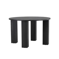 Fjôrd Eettafel Rond - Zwart - 120x120x75cm - Juno Sale