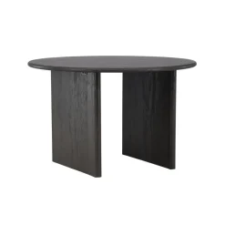 Fjôrd Eettafel Rond - Zwart MDF - 120x120x75cm - Björholmen Online