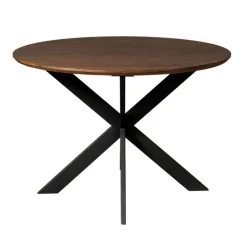 StarFurn Eettafel Rond Bruin Hout - 150x150x76cm - Ferris Outlet