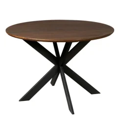 StarFurn Eettafel Rond Bruin Hout - 150x150x76cm - Ferris Outlet