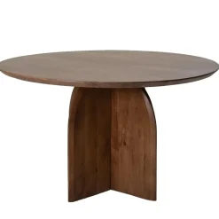 Giga Meubel Eettafel Rond Ø130cm - Bruin Acaciahout - Danae Clearance