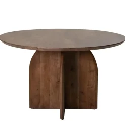 Giga Meubel Eettafel Rond Ø130cm - Bruin Acaciahout - Danae Clearance