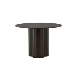 Fjôrd Eettafel Rond Walnoot 110cm - Fineer - Scandinavisch - Tafel Olivia Best