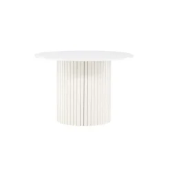Fjôrd Eettafel Rond Wit 110cm - Fineer - Scandinavisch - Tafel Härön Outlet