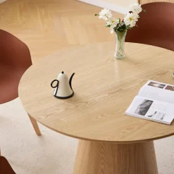 Nordlys Eettafel voor 6 personen Rond Hout